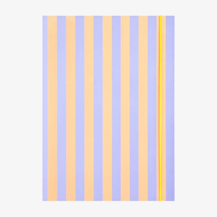 Folia-Sammelmappe-DIN-A3-mit-Gummiband-Neon-Stripes-Orange-Produktansicht-von-vorn
