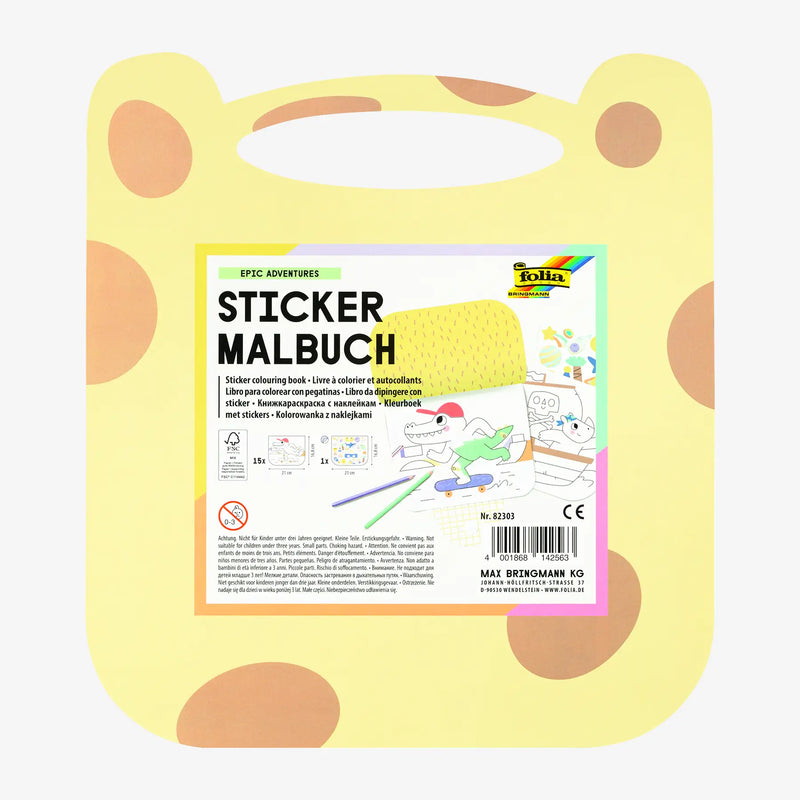 Sticker Malbuch / EPIC ADVENTURES / 15 Seiten