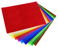Transparentpapier / farbig sortiert / 42g/m² / 10 Blatt in einer Mappe