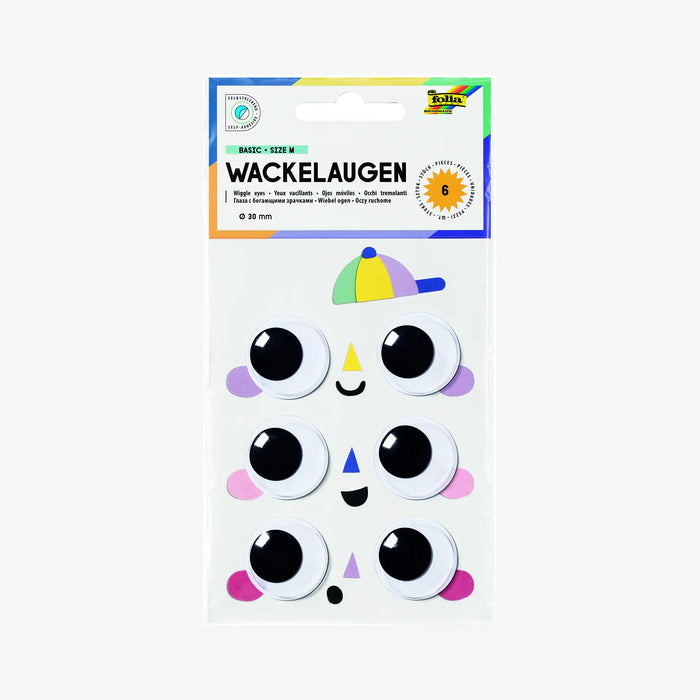 Wackelaugen / BASIC / Size M / selbstklebend / 30mm