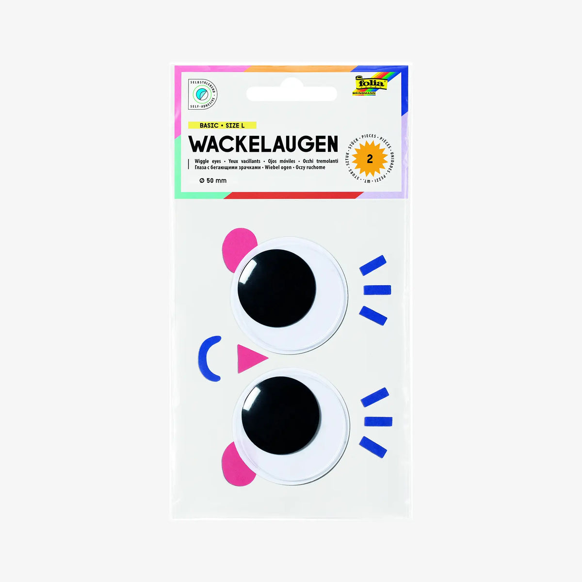 Wackelaugen / BASIC / Size L / selbstklebend / 50mm