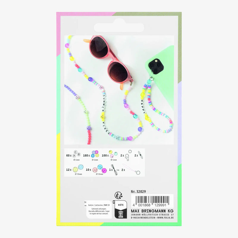 Perlen Set / Phone Charms Set RAINBOW SMILE, 349 Teile