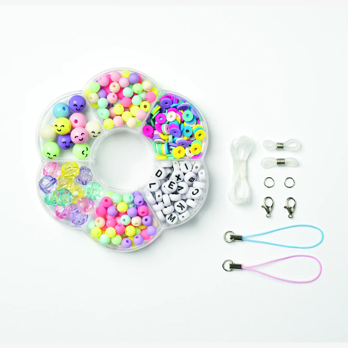 Perlen Set / Phone Charms Set RAINBOW SMILE, 349 Teile