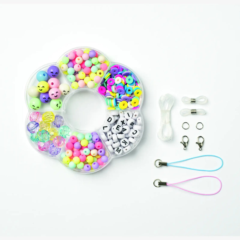 Perlen Set / Phone Charms Set RAINBOW SMILE, 349 Teile