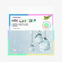 Sun Catcher / CRYSTAL Trio / 3 Kristalle / 2+3+4cm / 16m-Goldgarn