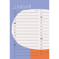 Folk (bunt) / Wandkalender 2025