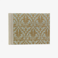 Fotoalbum-15x20cm-60Seiten-creme-Fotokarton-cover-lokta-Papier-Motiv-Ornament-braun-auf-grau