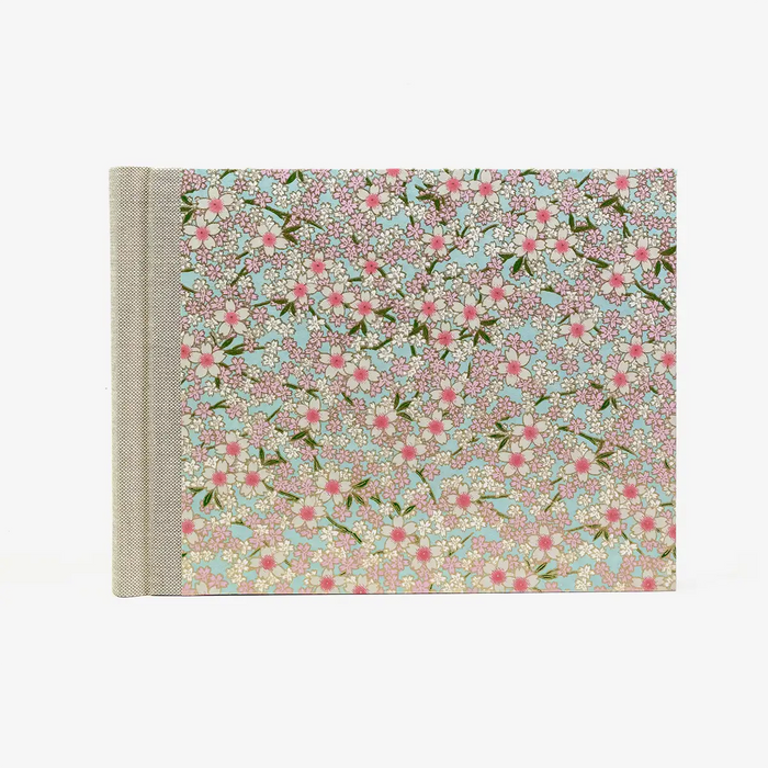 Fotoalbum-15x20cm-60Seiten-schwarzer-Fotokarton-cover-chiyogami-Papier-Motiv-Bogen-840C-Blumen
