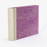 Fotoalbum-15x20cm-Blaupause-30blatt-Mit-Chiyogami-wiese-mit-kleinen-Blumen-auf-pink-bezogen-Produktansicht-Seitlich-von-hinten