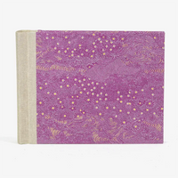 Fotoalbum-15x20cm-Blaupause-30blatt-Mit-Chiyogami-wiese-mit-kleinen-Blumen-auf-pink-bezogen-Produktansicht-von-vorn