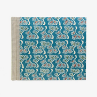 Fotoalbum-20x23cm-60Seiten-creme-Fotokarton-cover-Katazome-Shi-Papier-Motiv-Baeume-auf-hellblau