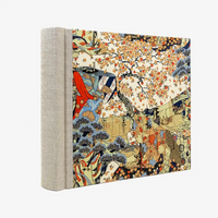 Fotoalbum-20x23cm-60Seiten-creme-Fotokarton-cover-chiyogami-Papier-Motiv-Bogen-1112C-Landscape-Trees-seitlich-hinten