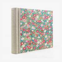 Fotoalbum-20x23cm-60Seiten-creme-Fotokarton-cover-chiyogami-Papier-Motiv-Bogen-636C-Blumen-seitlich-hinten