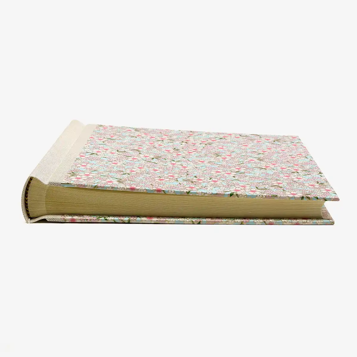 Fotoalbum-20x23cm-60Seiten-creme-Fotokarton-cover-chiyogami-Papier-Motiv-Bogen-840C-Blumen-liegend