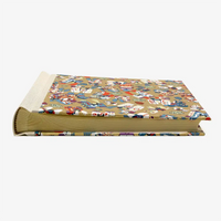 Fotoalbum-20x23cm-60Seiten-creme-Fotokarton-cover-chiyogami-Papier-Motiv-Bogen1104C-Horses-gold-liegend