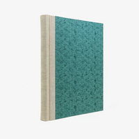 Fotoalbum-24x20cm-40-Seiten-cover-chiyogamiPapier-Motiv-Hempf-muster-gruen-Cover-seitlich-von-hinten