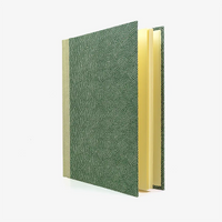 Fotoalbum-24x20cm-40-Seiten-cover-chiyogamiPapier-Motiv-Same-Komon-gruen-Cover-seitlich-von-vorn
