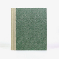 Fotoalbum-24x20cm-40-Seiten-cover-chiyogamiPapier-Motiv-Same-Komon-gruen-Cover-von-vorn