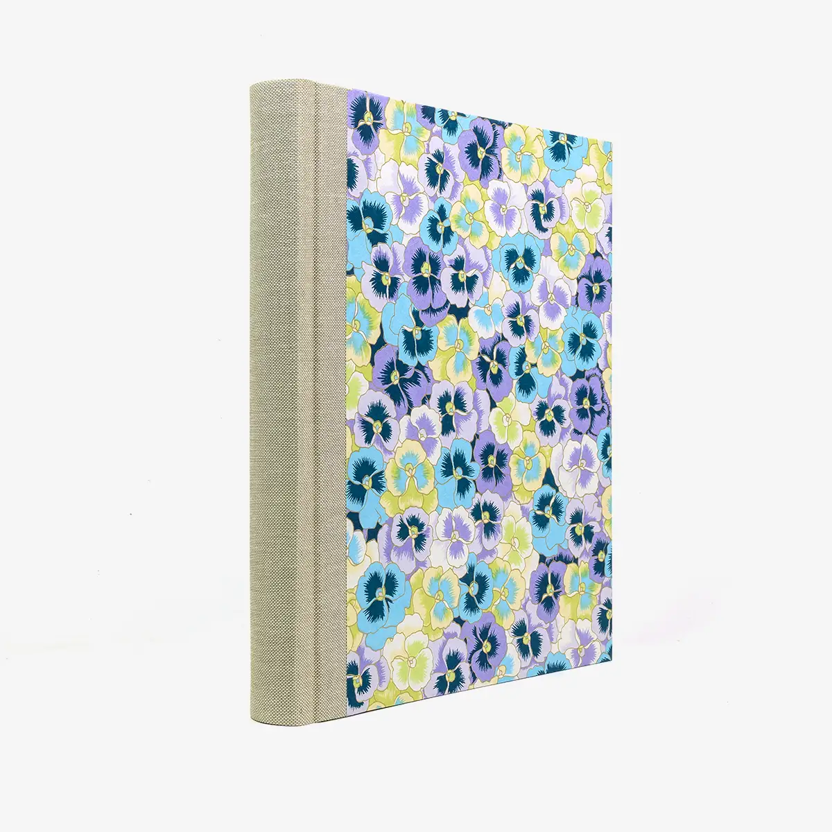 Fotoalbum-24x20cm-40-Seiten-cover-chiyogamiPapier-Motiv-grosse-blumen-bunt-Cover-seitlich-von-hinten