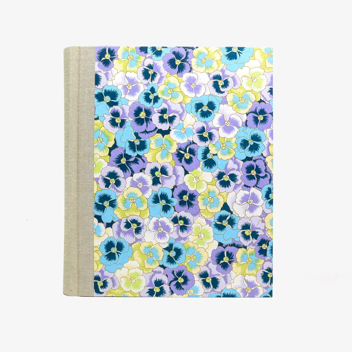 Fotoalbum-24x20cm-40-Seiten-cover-chiyogamiPapier-Motiv-grosse-blumen-bunt-Cover-von-vorn