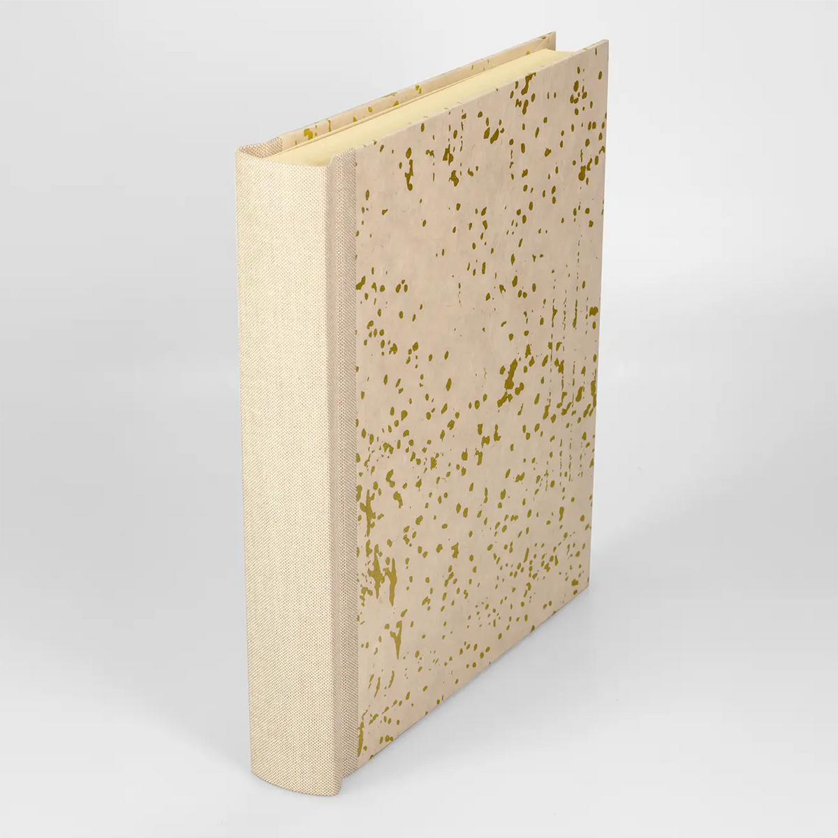 Fotoalbum / 60 Seiten creme / H24xB20cm / Schneefall natur gold