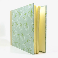 Fotoalbum-24x30cm-60-Seiten-cover-LoktaPapier-Motiv-Schachtelhalm-mildes-blau-maigruen-weiss-Cover-seitlich-von-vorn