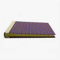 Fotoalbum-24x30cm-60-Seiten-cover-chiyogamiPapier-Motiv-Flechtmuster-purple-Pink-Cover-liegend-von-vorn