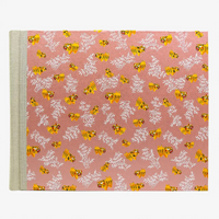 Fotoalbum-24x30cm-60-Seiten-cover-chiyogamiPapier-Motiv-Tiger-gelb-auf-Pearlrosa-Cover-von-vorn