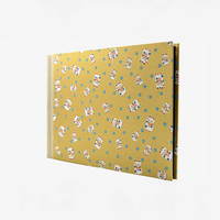 Fotoalbum / 60 Seiten schwarzer / H24xB35cm / Chiyogami-Winkekatze-auf-Gold