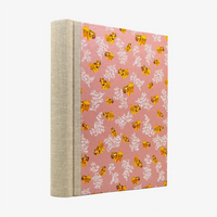 Fotoalbum-Format-24x20cm-60Seiten-creme-Fotokarton-Cover-Chiyogami-Motiv-Tiger-auf-Pearlrosa-seitlich-von-hinten
