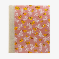 Fotoalbum-Format-24x20cm-60Seiten-creme-Fotokarton-Cover-Chiyogami-Motiv-Tiger-auf-Pearlrosa-von-vorn