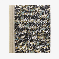 Fotoalbum-Format-24x20cm-60Seiten-schwarzer-Fotokarton-Cover-Chiyogami-Motiv-Kraniche-auf-Schwarz-von-vorn