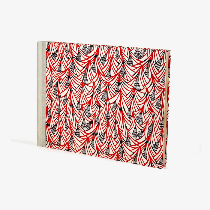 Fotoalbum-Hoehe24cm-malBreite-35cm-60-seiten-bezogen-mit-Katazome-Traditional-Rote-ZAcken-Produktansicht-2