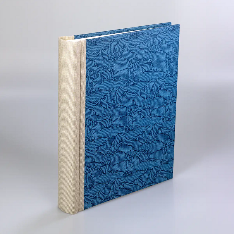 Fotoalbum / 60 Seiten creme / H24xB20cm / Nami blue on blue