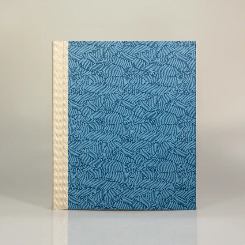 Fotoalbum / 60 Seiten creme / H24xB20cm / Nami blue on blue