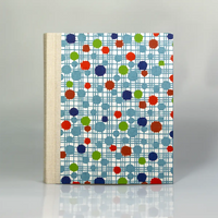 Fotoalbum / 60 Seiten creme / H24xB20cm / colorful big Strokes and Dots