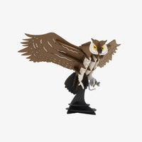 Fridolin-3D-Bastellset-tiermodell-gelasertt-Karton-3D-Papiermodell-Eule-mit-MAus-Modell-Produktansicht