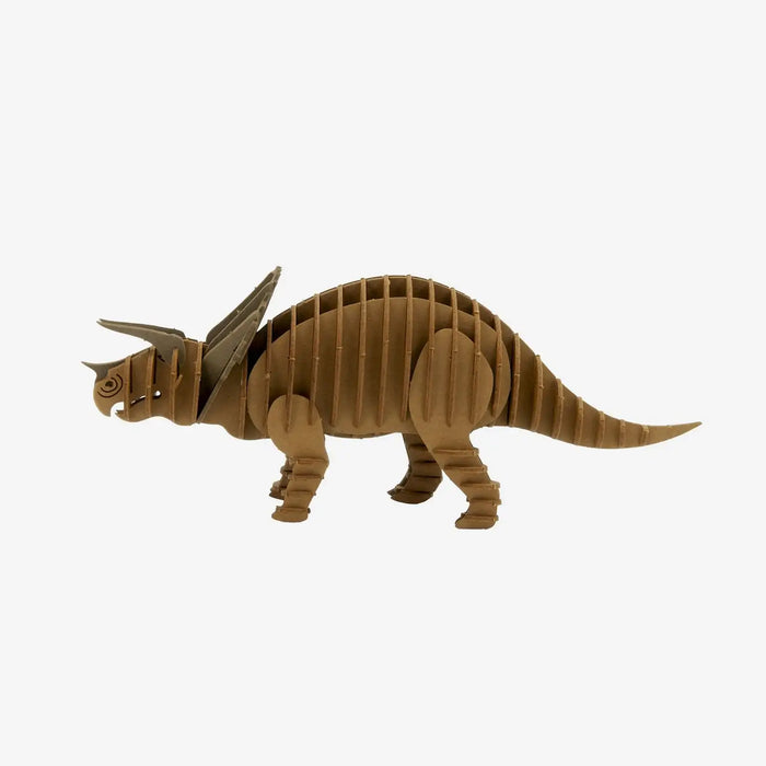 Fridolin-3D-Bastellset-tiermodell-gelasertt-Karton-3D-Papiermodell-Triceratops-Modell-Produktansicht-1