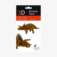 Fridolin-3D-Bastellset-tiermodell-gelasertt-Karton-3D-Papiermodell-Triceratops-Modell-Produktansicht-vERPACKUNG