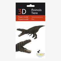 Fridolin-3D-Papiermodell-T-rex-Verpackung