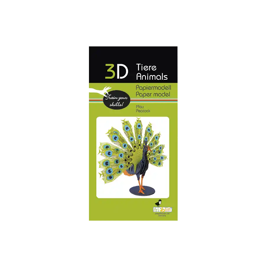 3D Papiermodell / Pfau