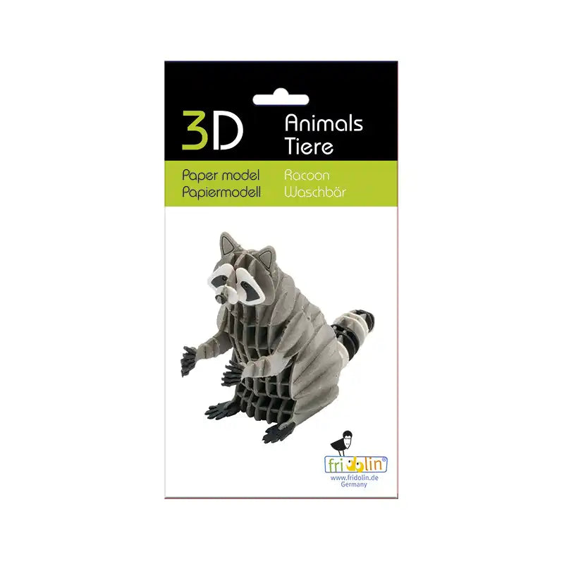 3D Papiermodell / Waschbär