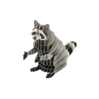 3D Papiermodell / Waschbär