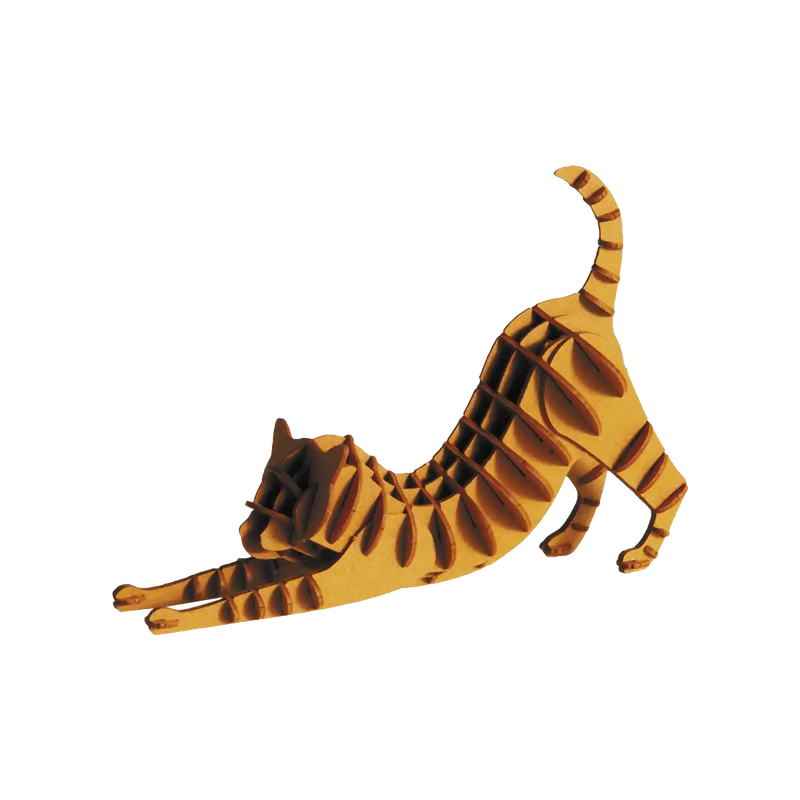 3D Papiermodell / Rotbraune Katze