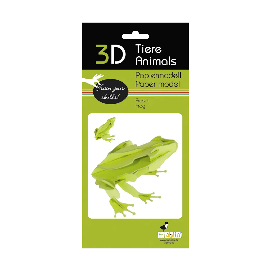 3D Papiermodell / Frosch