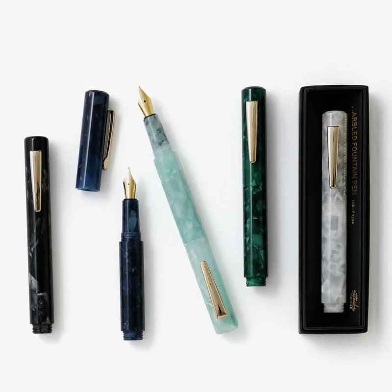 Fuellerhalter-Serie-Attache-hightide-Marbled-Fountain-Pen-Black-produktansicht-Beispiel-alle-Fueller