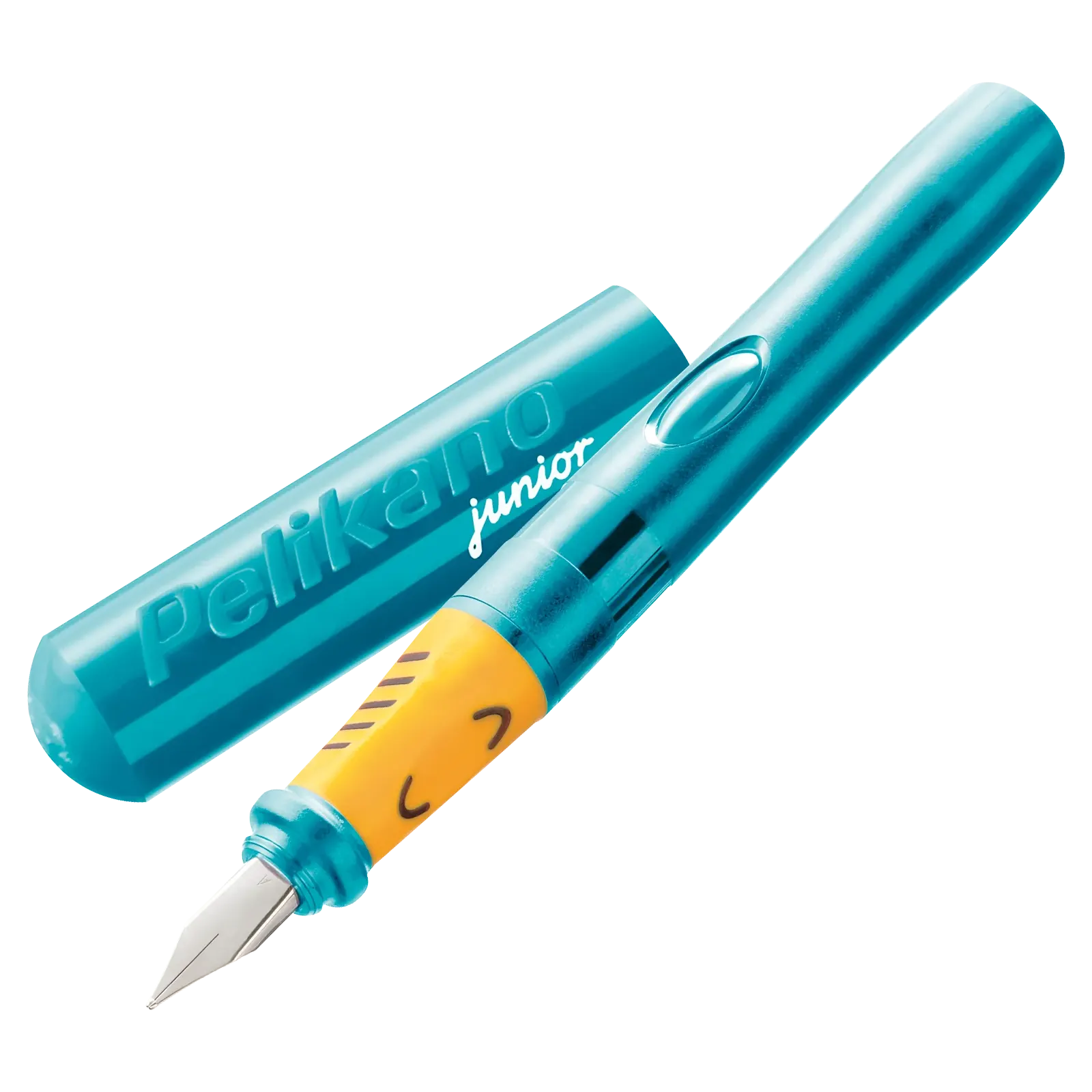Pelikan Füllhalter Pura P40, Petrol – Feder EF (extrafein), Im Geschenk-Etui, Patronenfüller Aus Eloxiertem Aluminium