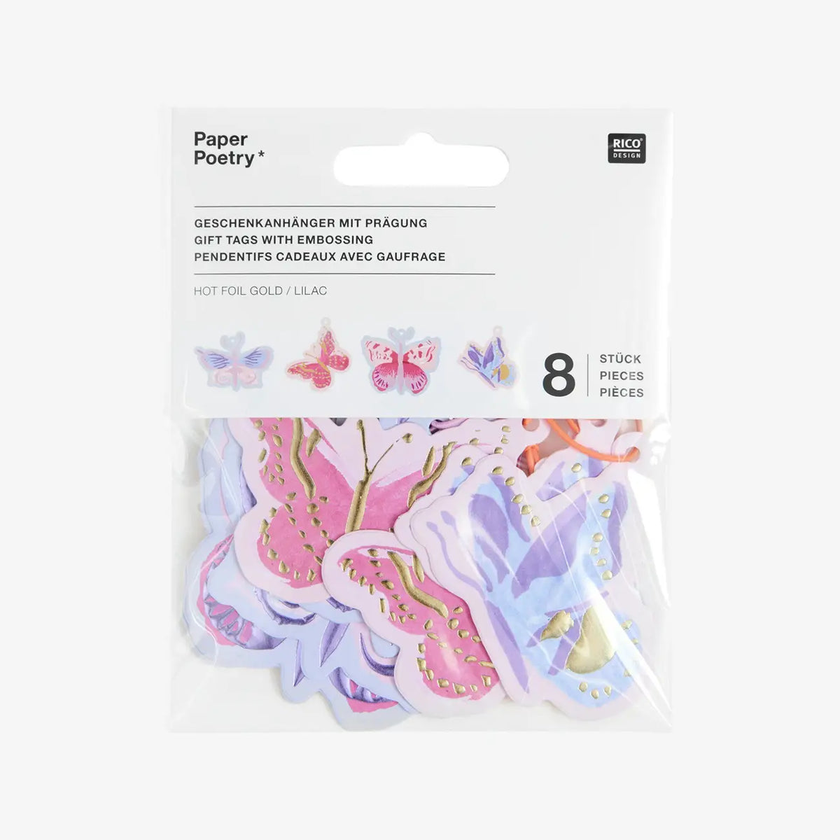 Geschenkanhaenger-La-Vie-en-Rose-Schmetterling-8Stueck-produktansicht-in-Verpackung