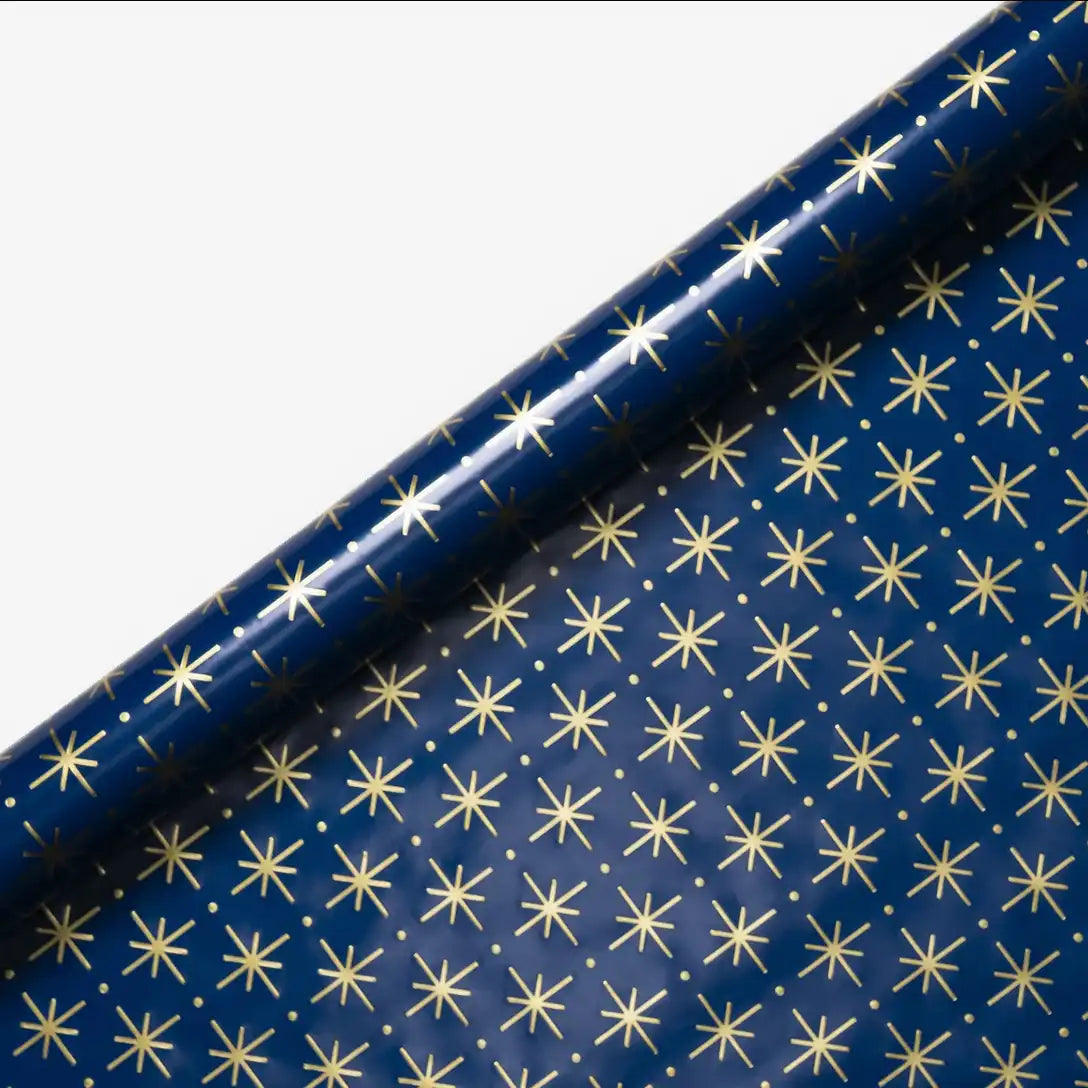 Geschenkpapier-Kelly-Hyatt-3meter-mal-70cm-gerollt-80grm-mit-goldfolie-Hoshi-Night-Celestial-Foiled-Roll-Wrap-Produktansicht-aufgerollt-detailansicht