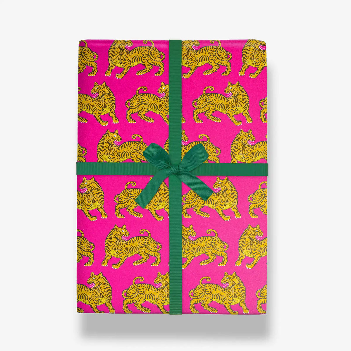 Geschenkpapier-Rolle-3m-70cm-hoch-Designer-Warner-house-Motiv-Bengal-Fuchsia-Majestic-Tiger-als-Geschenkverpackung